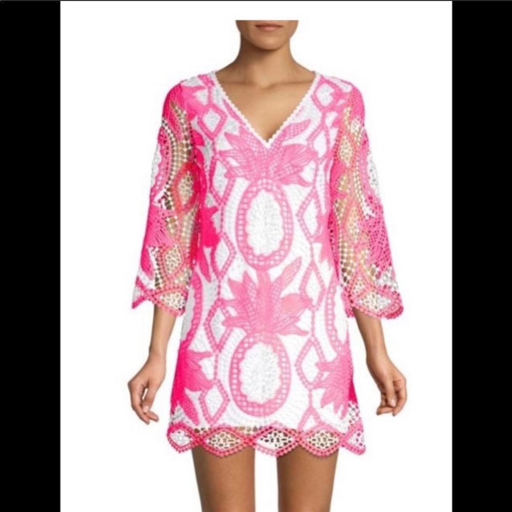 Lilly Pulitzer Lottie Crochet Romper NWT
